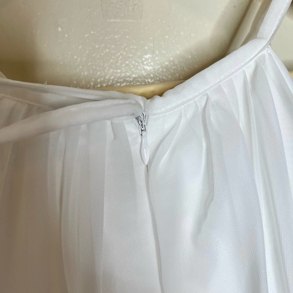 Girls Dress 12 White Flower Girl A-Line **Gown Altered in waste to fit size 8. - Picture 4 of 8